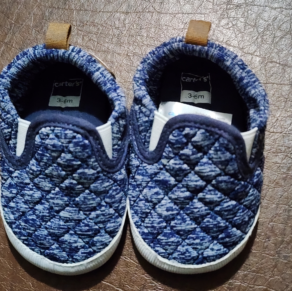 NWOT - Carter's Navy and White Kids Slippers - Picture 5 of 5
